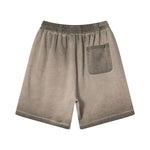 Pantalones cortos desgastados con lavado intenso