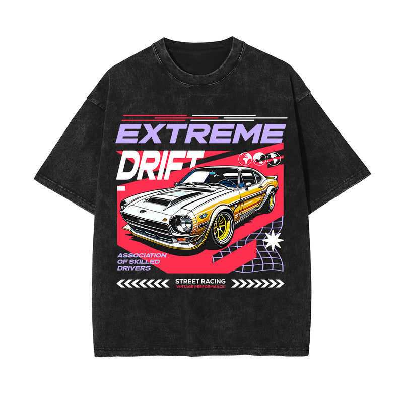 Extreme Drift Car Urban Graphic Tee-INNBLAC Fashion Apparel
