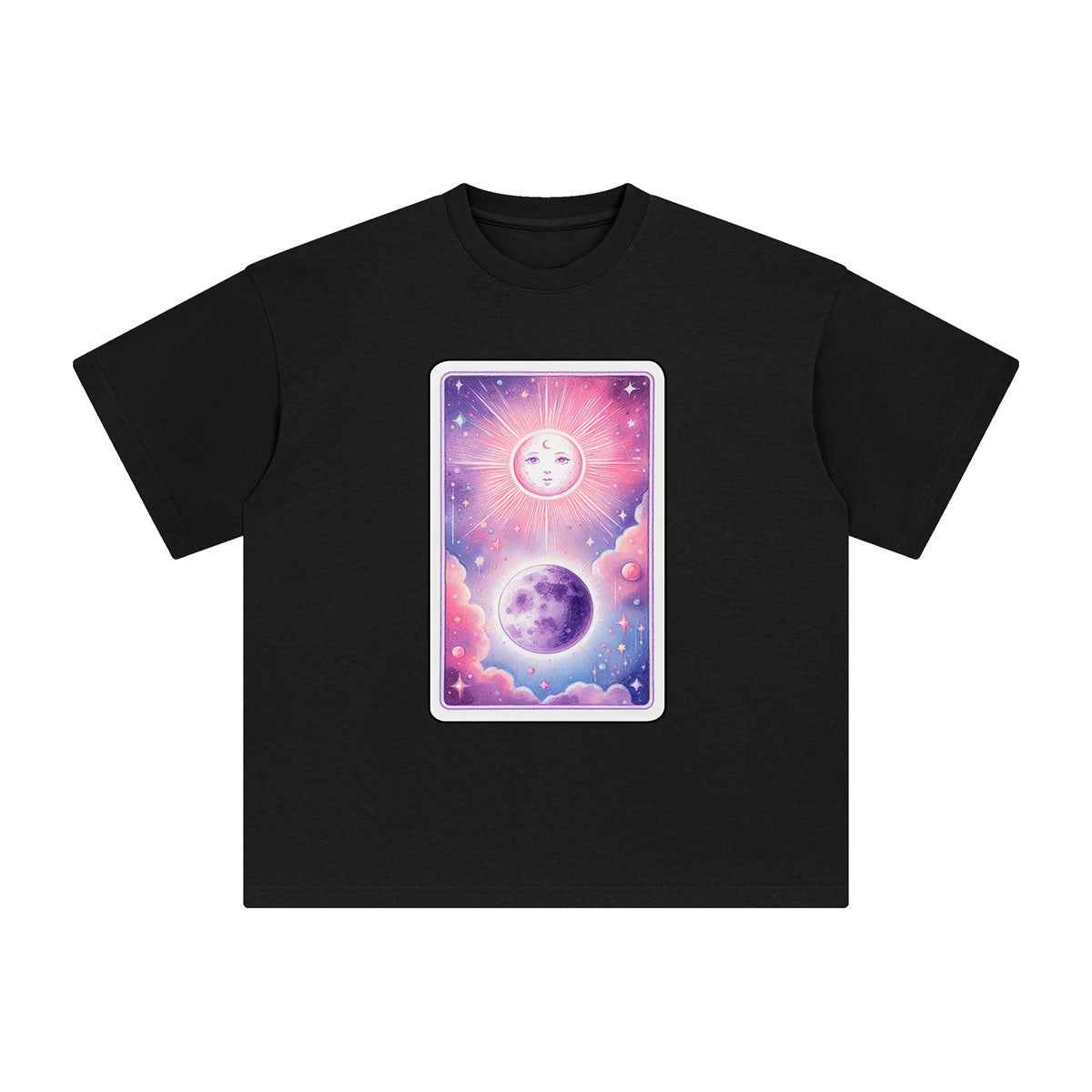 Sun & Moon Graphic Tee-INNBLAC Fashion Apparel