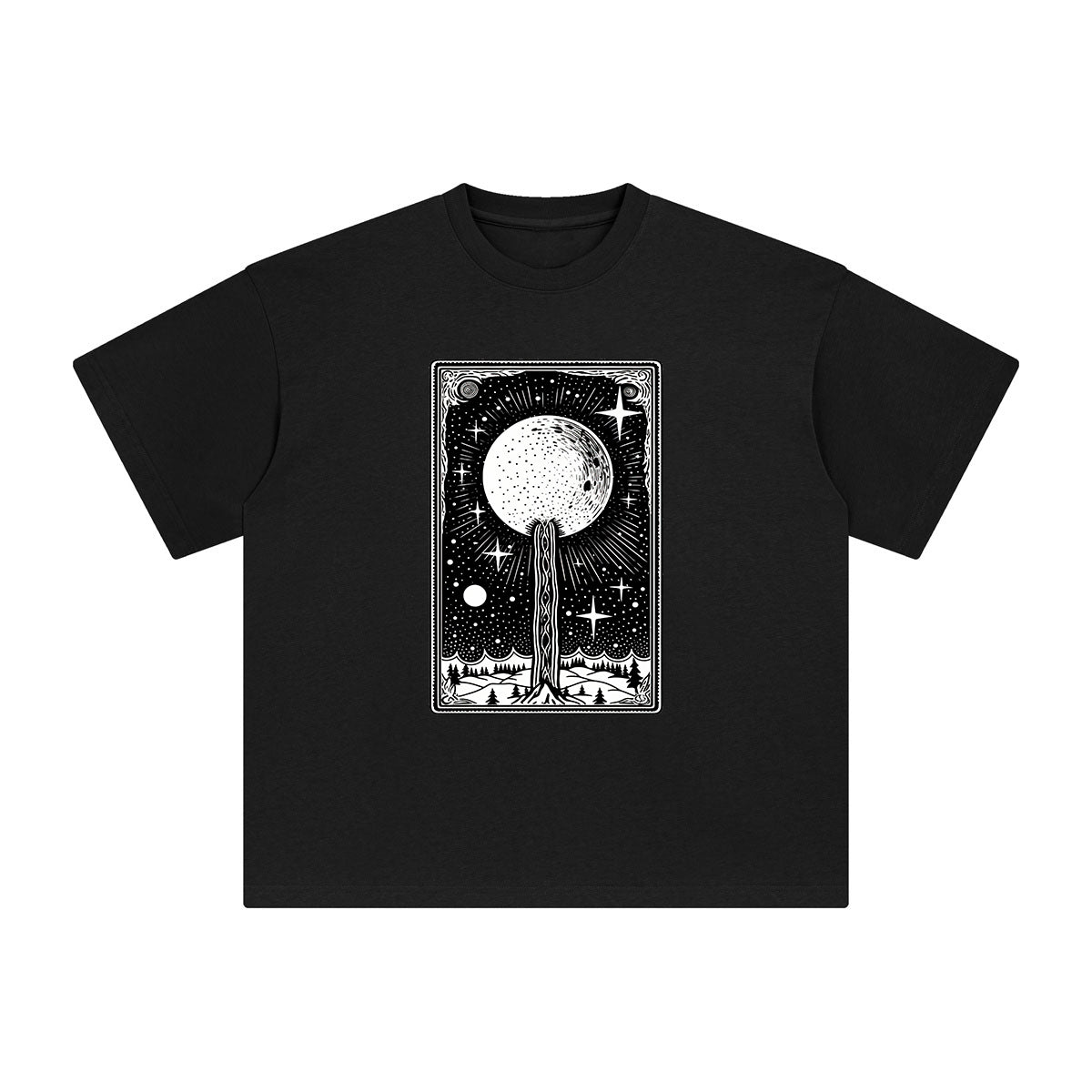 Universe Tarot Card Graphic Tee-INNBLAC Fashion Apparel