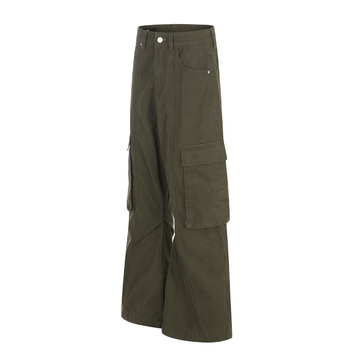 Streetwear Multi Pocket Flare Cargo Pants