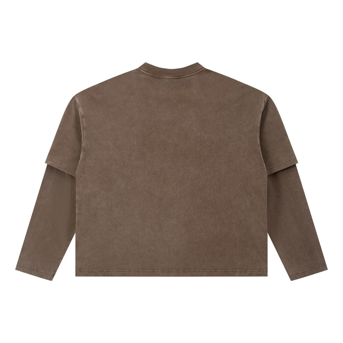Vintage Snow‑Washed Relaxed Long Sleeve T‑Shirt