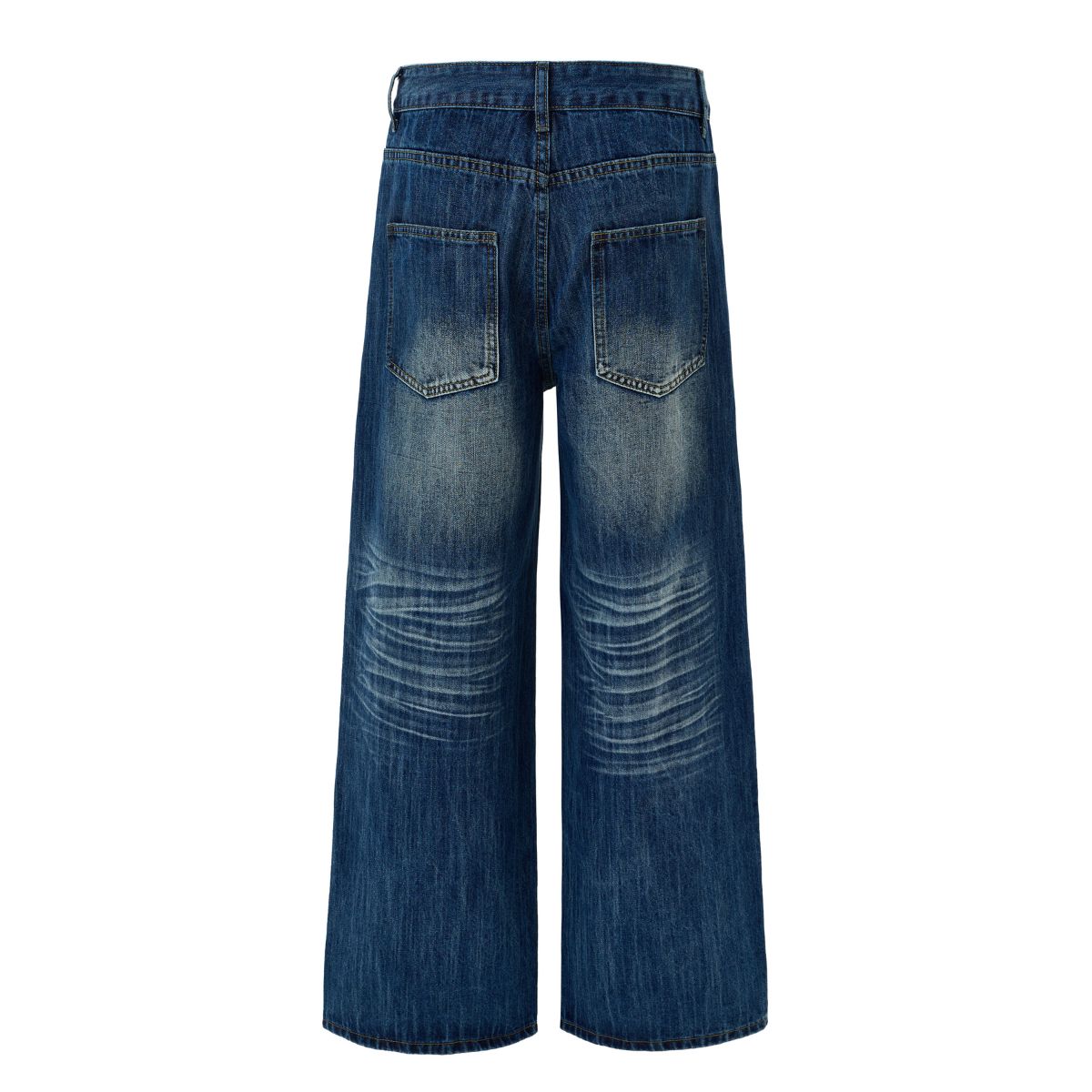 Slub Denim Wide Leg Jeans