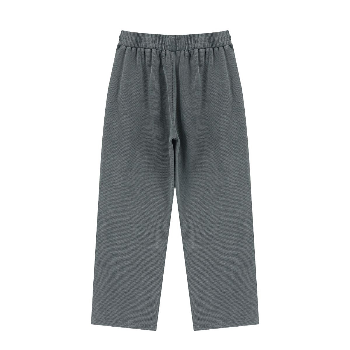 Waffle Texture Relaxed Fit Casual Pants