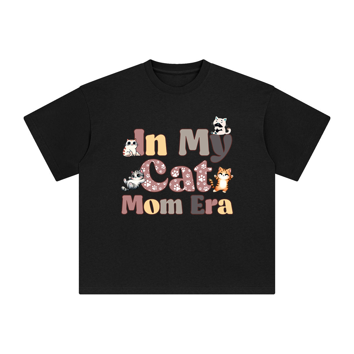 In My Cat Mom Era Graphic Tee-INNBLAC Fashion Apparel