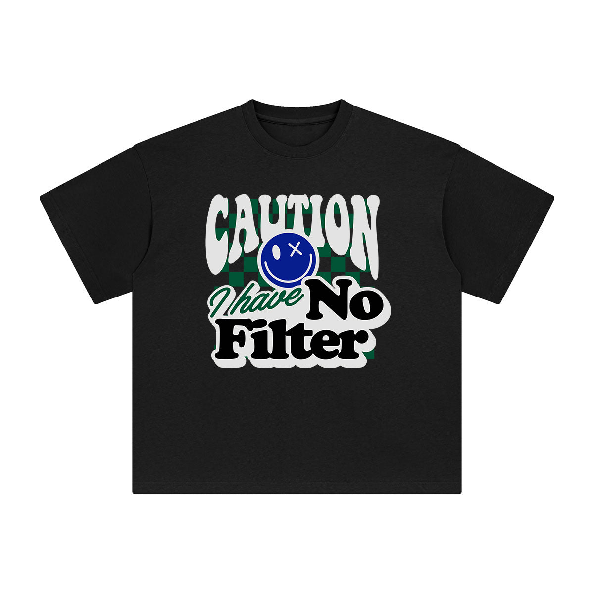 Caution I Have No Filter Graphic Tee-INNBLAC Fashion Apparel