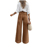 Women's High Waist Wide Leg Denim Jeans