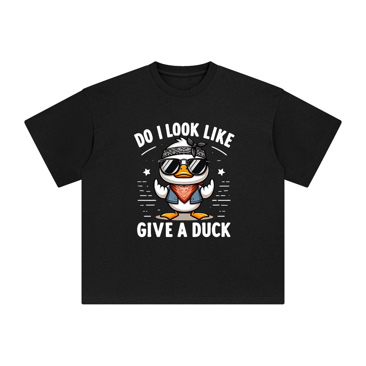 Do I Look Like Give A Duck Graphic Tee-INNBLAC Fashion Apparel