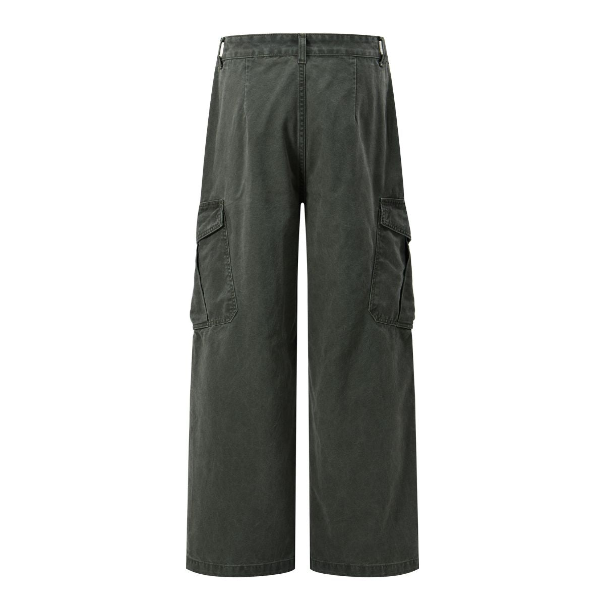 Pearl‑Canvas Martin Dark Green Cargo Pants