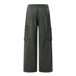 Pearl‑Canvas Martin Dark Green Cargo Pants