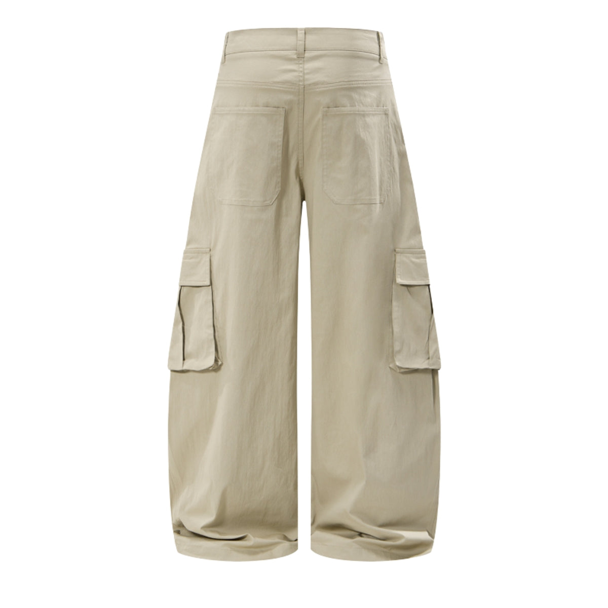 Loose Fit Curved Parachute Pants