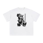 Chinese Characters Lion Dance Graphic Tee-INNBLAC Fashion Apparel