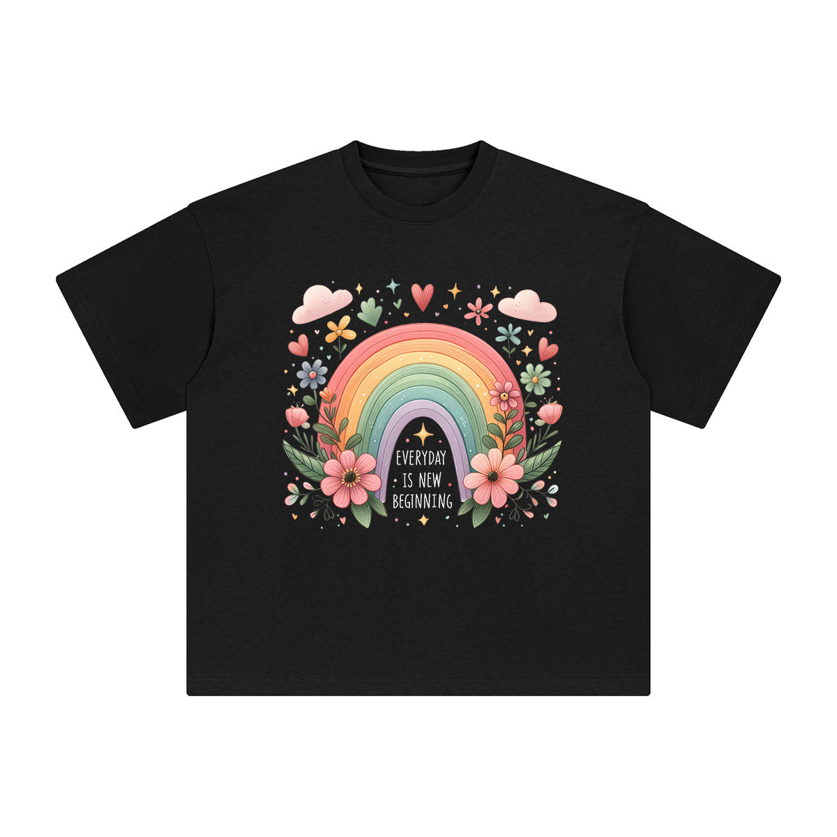 Everyday ls New Beginning Graphic Tee-INNBLAC Fashion Apparel