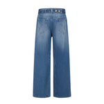 Paris Button Baggy Wide-Leg Denim Jeans