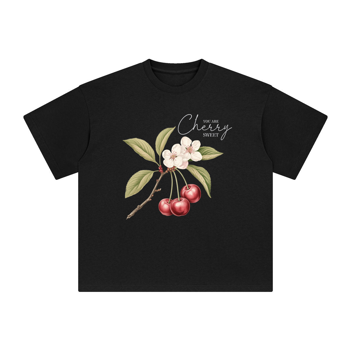 Sweet Cherry Graphic Tee-INNBLAC Fashion Apparel