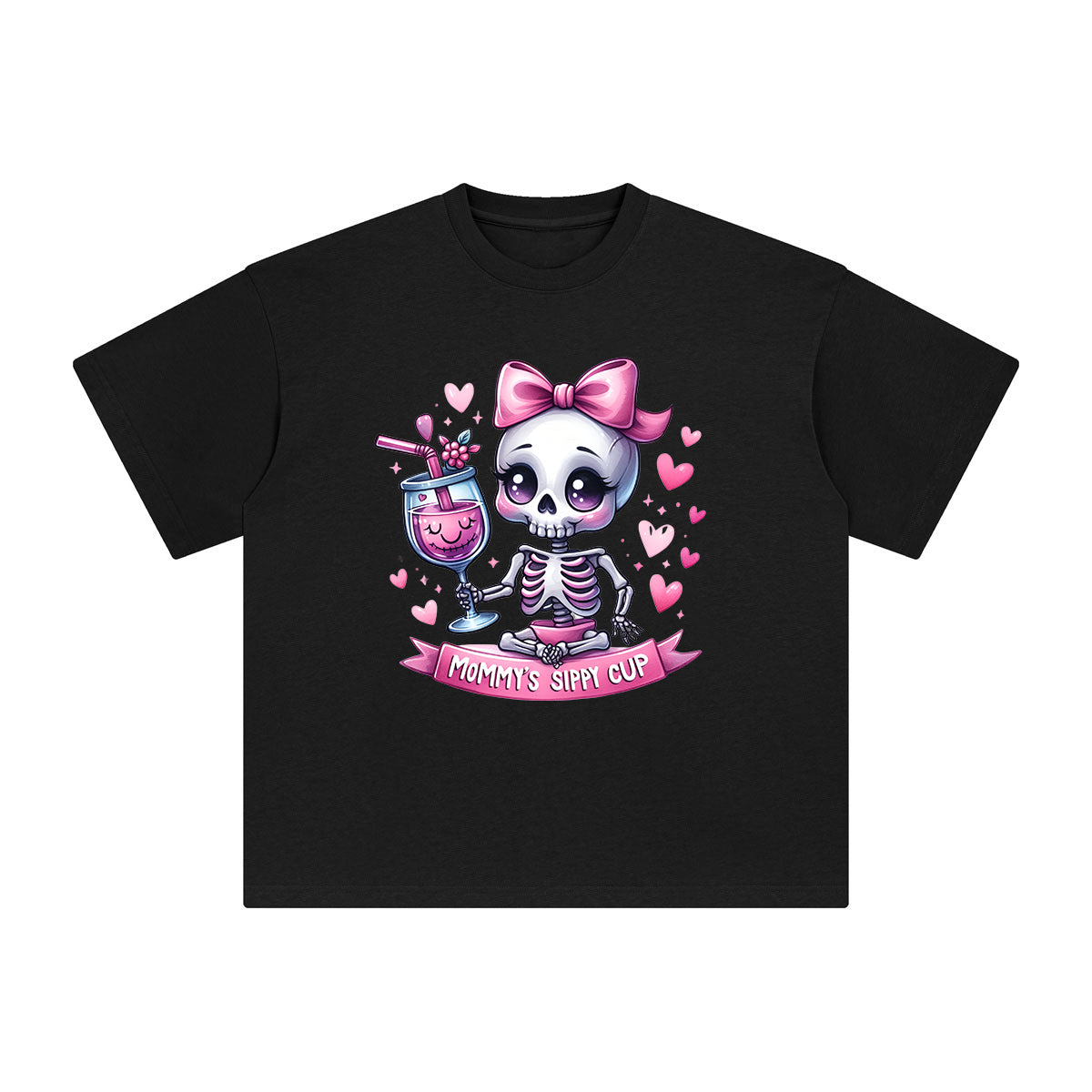 Cute Skeleton Baby Graphic Tee-INNBLAC Fashion Apparel