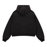 Dual Zipper Fleece Hooded Streetwear Hoodie