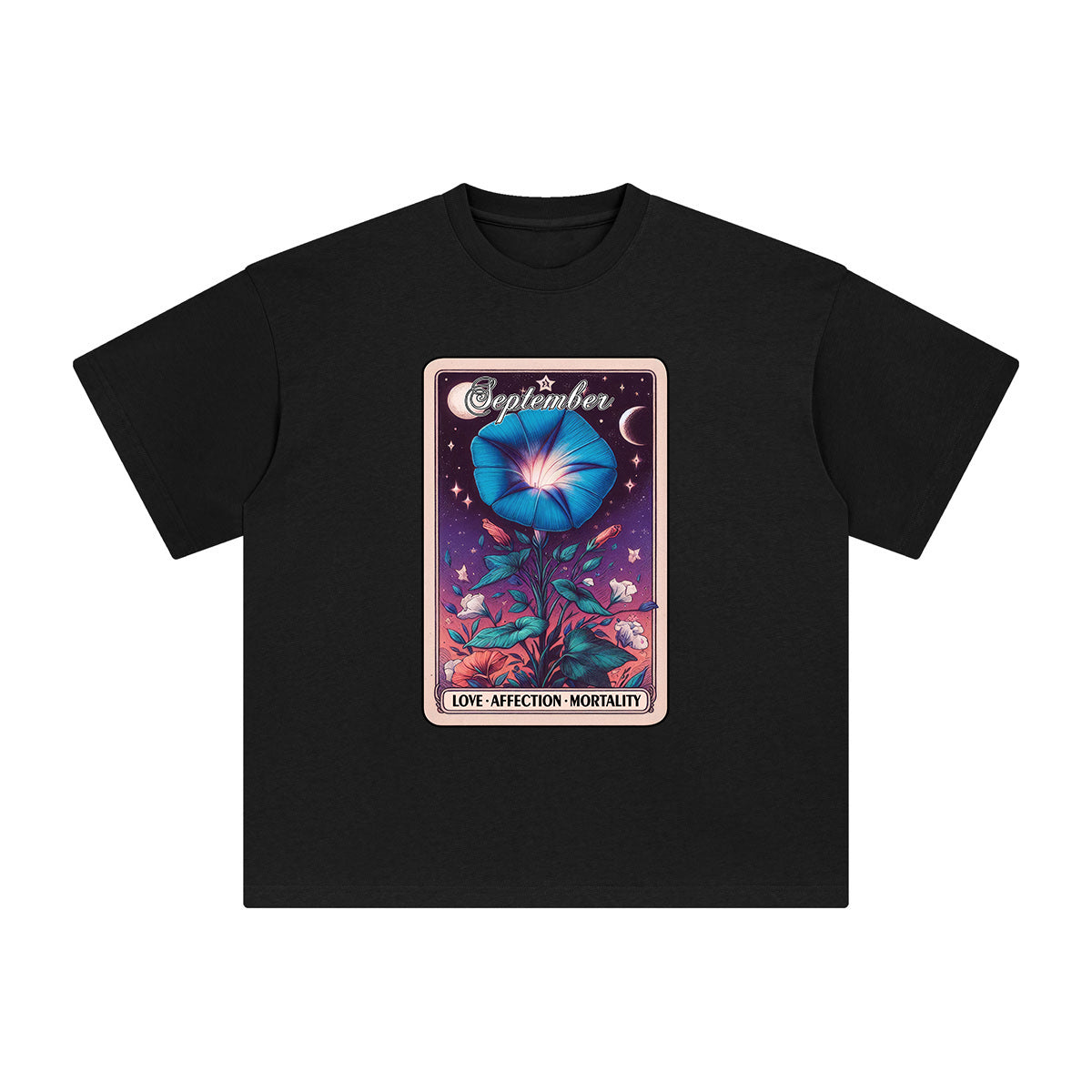 September Morning Glory Graphic Tee-INNBLAC Fashion Apparel