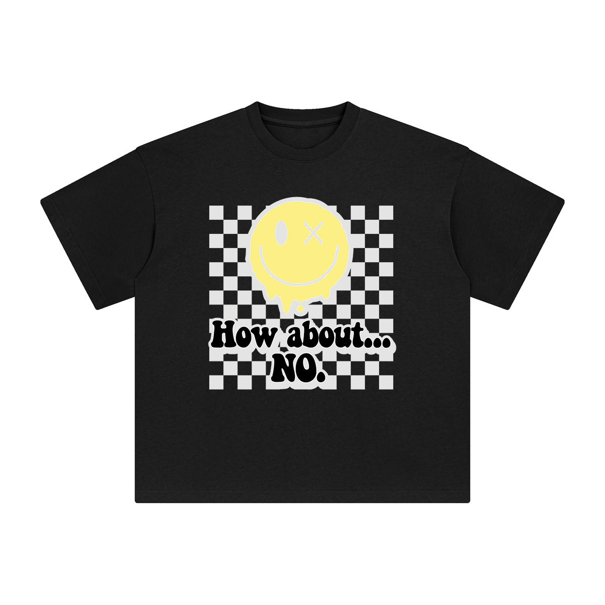 Melting Emoji & Quote Graphic Tee-INNBLAC Fashion Apparel