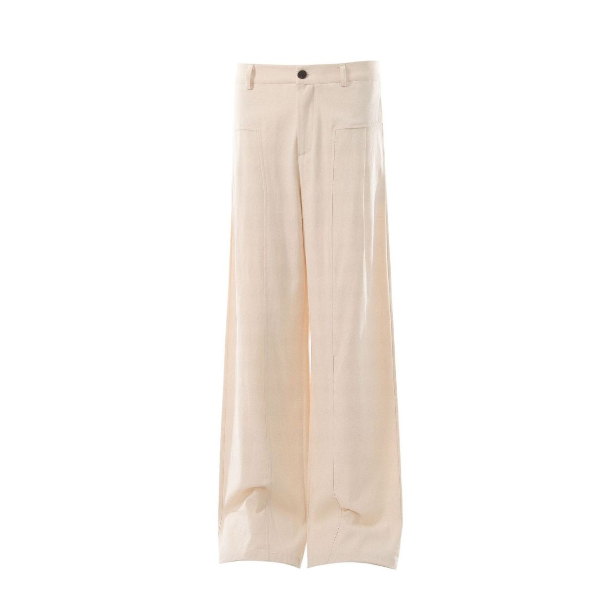 Old Money Cotton Linen Wide Leg Trousers