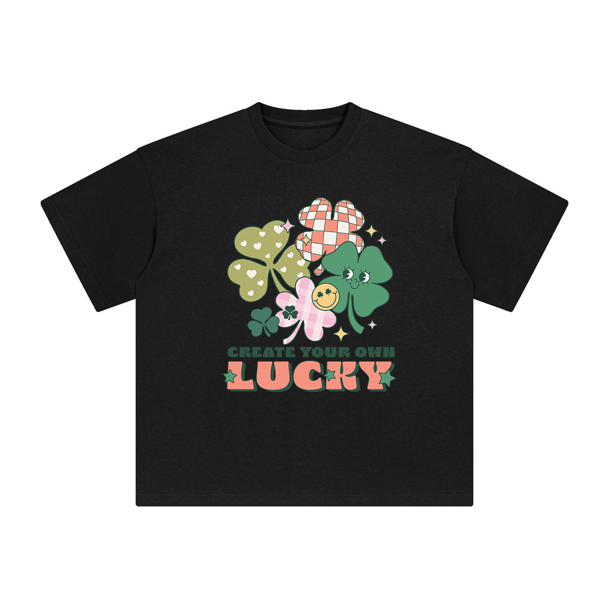 Create Your Own Lucky Graphic Tee-INNBLAC Fashion Apparel
