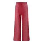 Dirty Washed Tie-Dye Splatter Print Relaxed Straight Leg Pants
