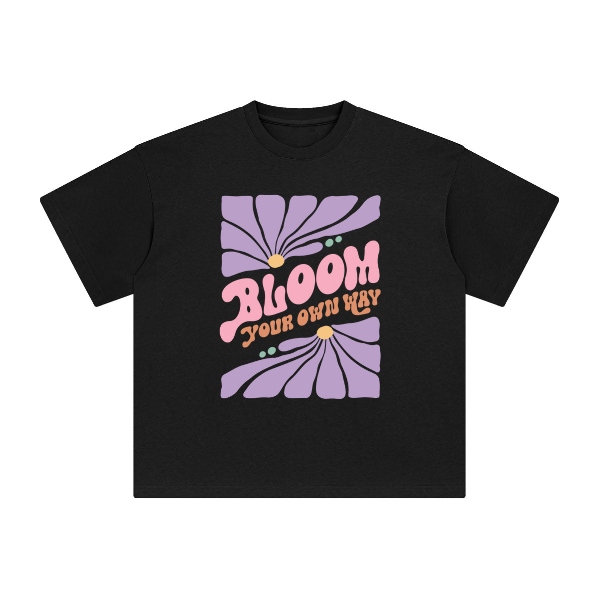 Bloom Abstract Graphic Tee-INNBLAC Fashion Apparel