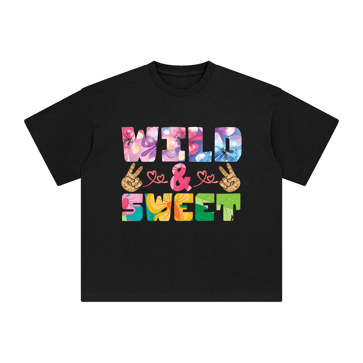 Wild & Sweet Aesthetic Graphic Tee-INNBLAC Fashion Apparel