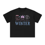 Just A Girl Who Loves Winter Graphic Tee-INNBLAC Fashion Apparel