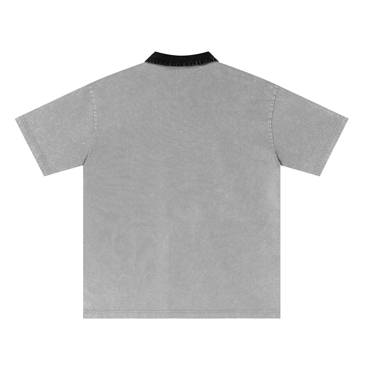 Polo lavado de color en contraste de 8.5 oz