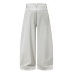 Minimalist Wide-Leg Pleated Pants