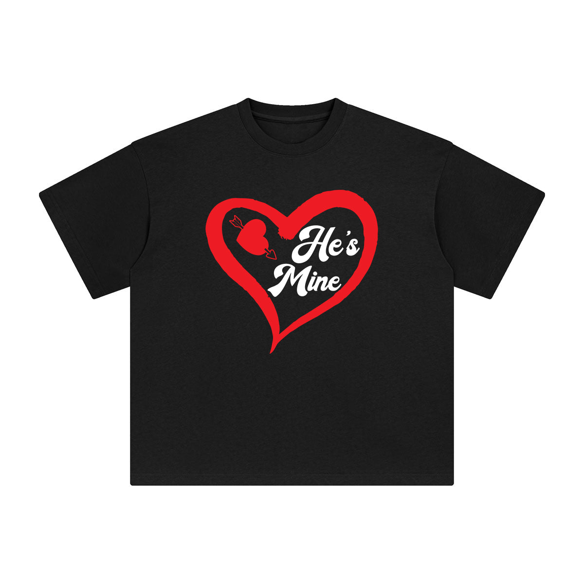 He's Mine Aesthetic Graphic Tee-INNBLAC Fashion Apparel