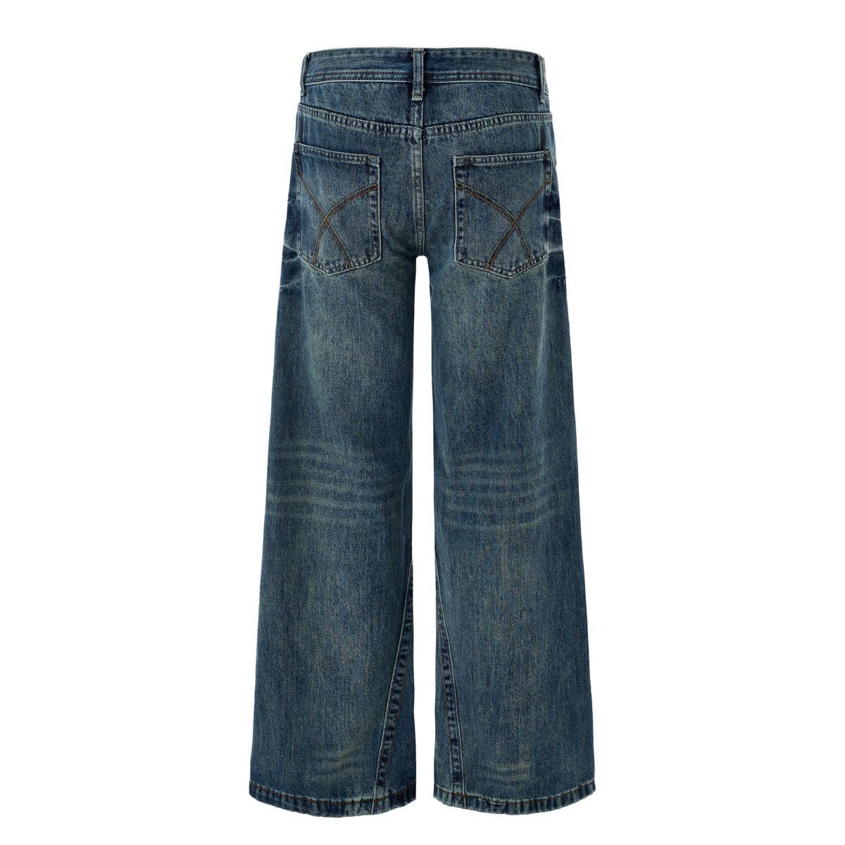 Vintage Washed Wide Leg Jeans