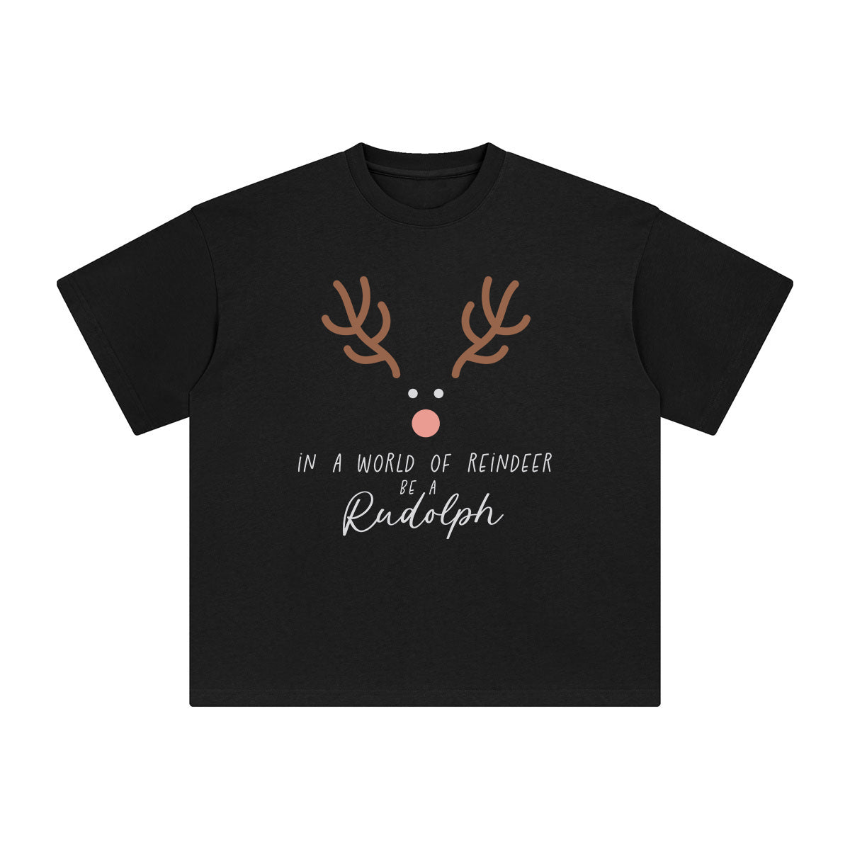 Boho Christmas Antlers Graphic Tee-INNBLAC Fashion Apparel