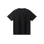 Camiseta destructiva de peso pesado con borde crudo de 10 oz