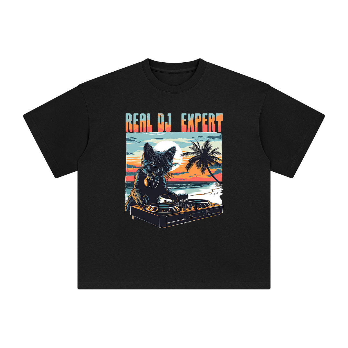 Real DJ Expert Graphic Tee-INNBLAC Fashion Apparel