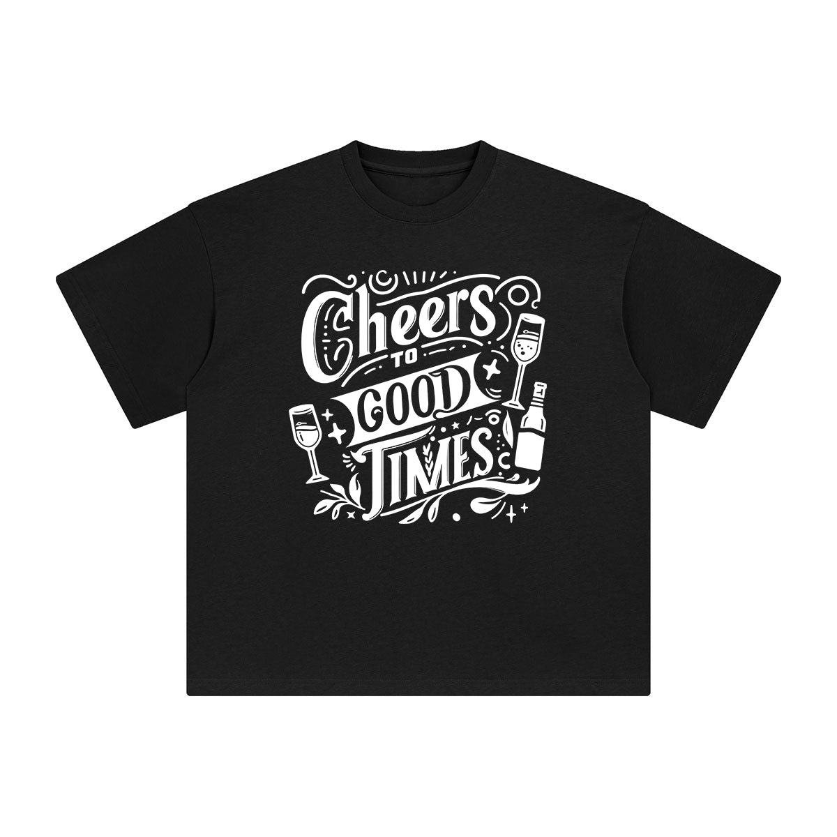 Cheers To Good Times Graphic Tee-INNBLAC Fashion Apparel