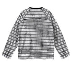 Vintage Dirty Dye Raglan Stripe Long Sleeve Tee