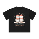 Snowy Days Cozy Stays Graphic Tee-INNBLAC Fashion Apparel