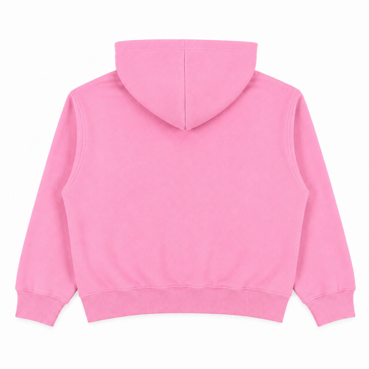 Boxy Cropped 340G Thermal Fleece Zip Hoodie