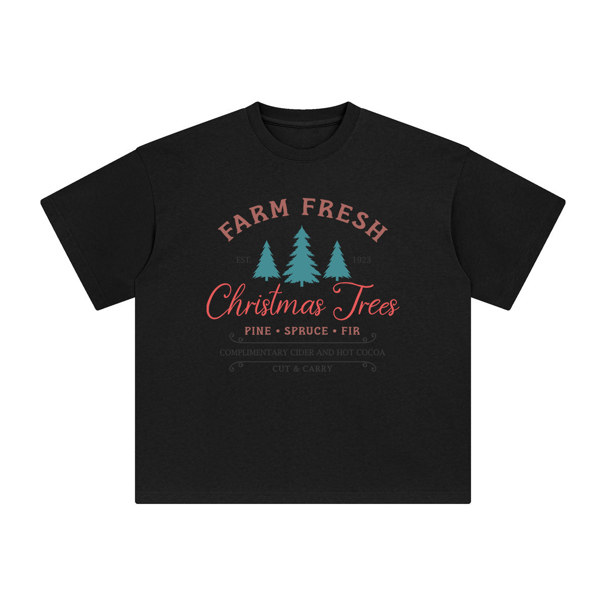 Christmas Trees Graphic Tee-INNBLAC Fashion Apparel