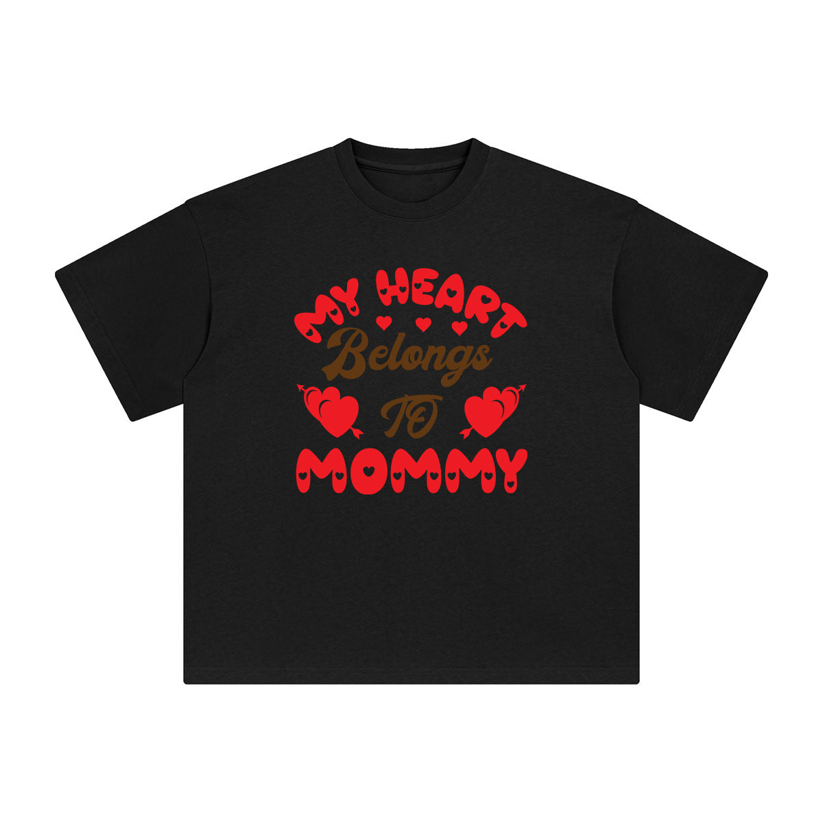 My Heart Belongs To Mommy Graphic Tee-INNBLAC Fashion Apparel