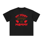 My Heart Belongs To Mommy Graphic Tee-INNBLAC Fashion Apparel