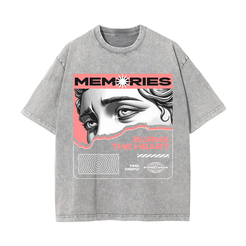 Memories Urban Streetwear Graphic Tee-INNBLAC Fashion Apparel