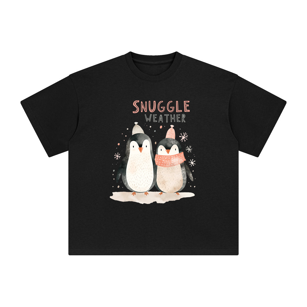 Snuggle Weather Graphic Tee-INNBLAC Fashion Apparel