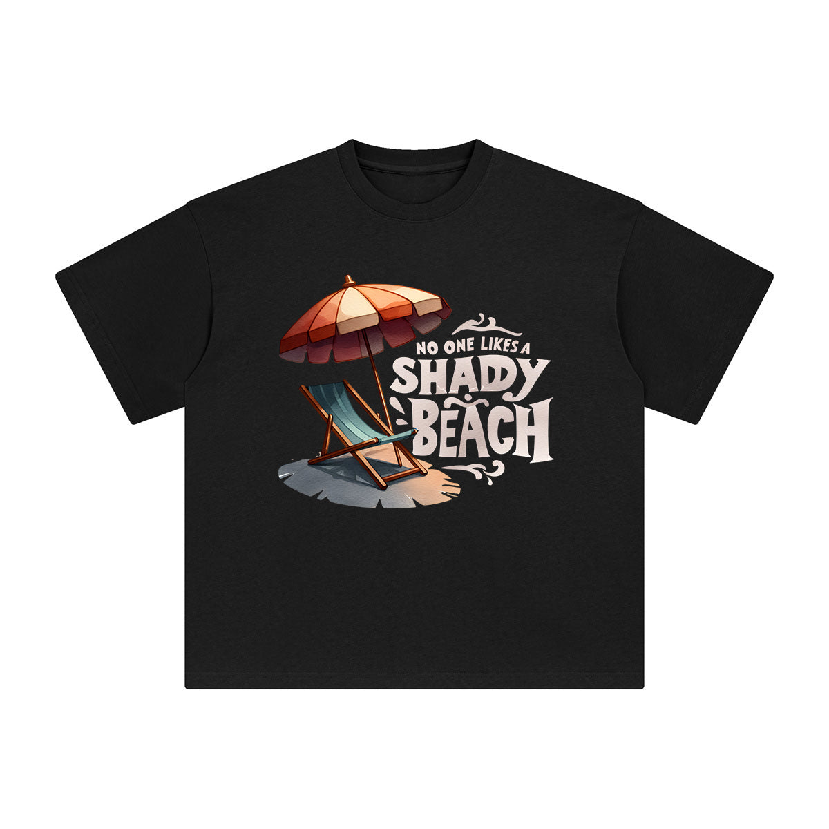 No One Likes A Shady Beach Graphic Tee-INNBLAC Fashion Apparel
