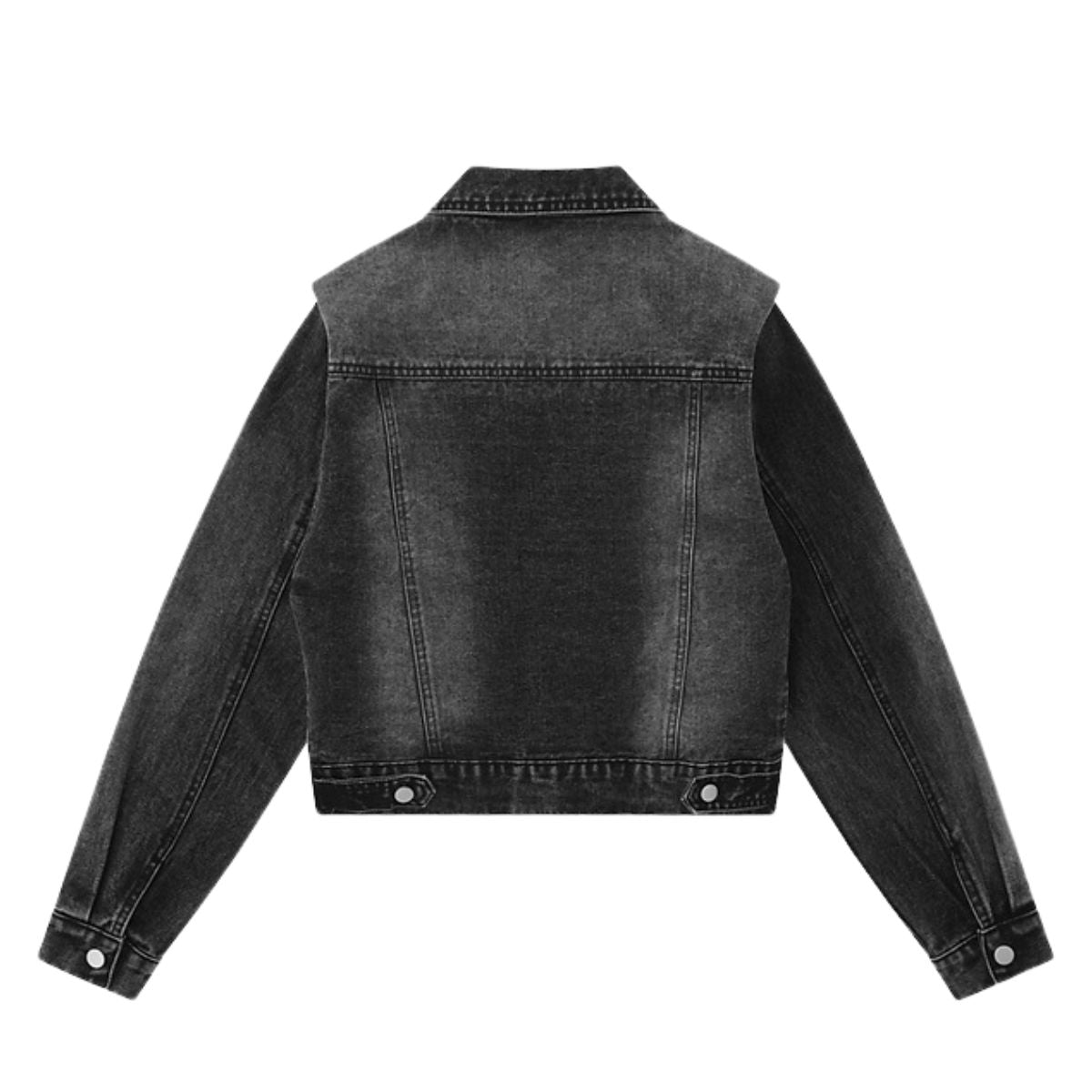 Designer Shoulder Padded Denim Jacket