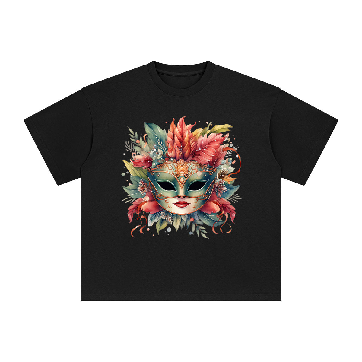Mask Graphic Tee-INNBLAC Fashion Apparel