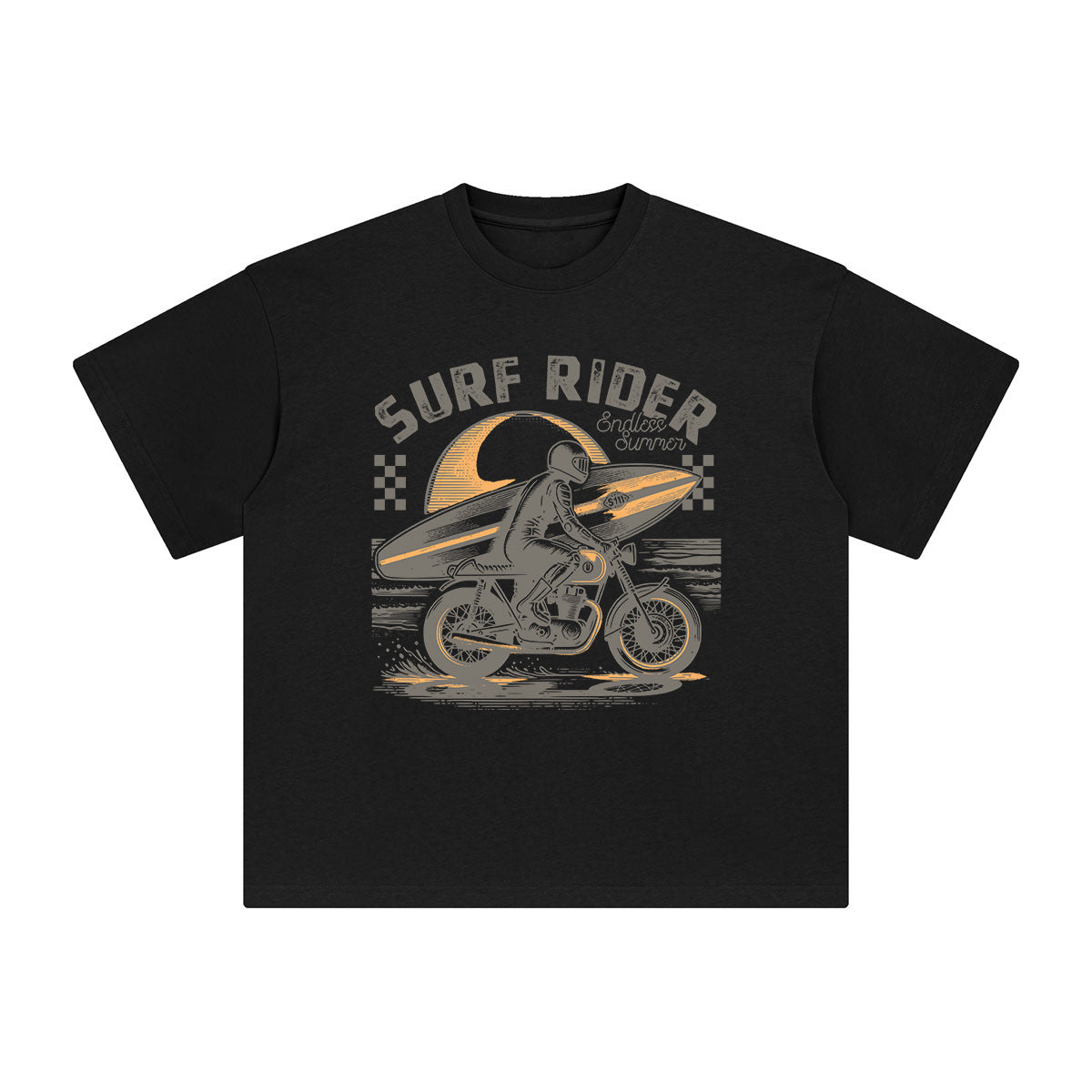Surf Rider Endless Graphic Tee-INNBLAC Fashion Apparel