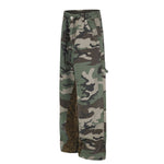 Streetwear Camouflage Patchwork Cargo Pants